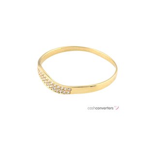 anillo oro 18k con piedra con circonita