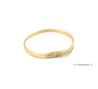 anillo oro 18k con piedra con circonita