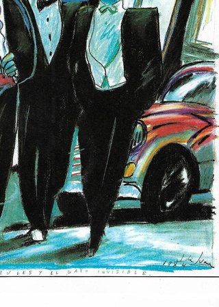 Cartel  de Javier de Juan ." Caras Azules"70x50