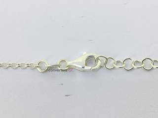 collar plata 925mm 22cm
