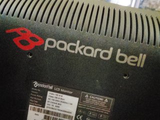 Monitor Packard Bell Negro
