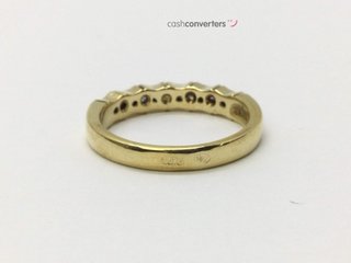 anillo oro 18k con piedra con diamante