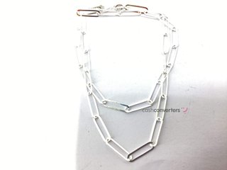 collar plata 925mm 25cm