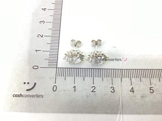 pendientes plata 925mm con piedra con circonita