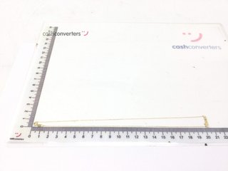 cadena oro 18k con piedra con diamante 22cm