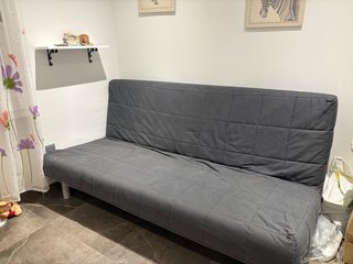 Sofá Cama Gris Tela