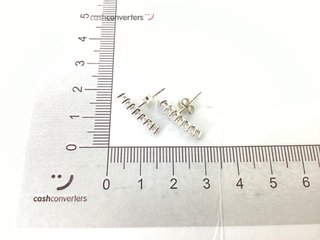 pendientes plata 925mm con piedra con circonita