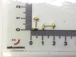 pendientes oro 18k con piedra con circonita