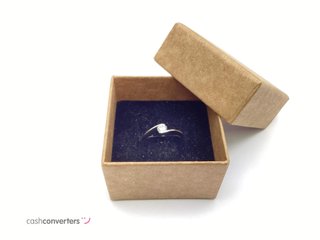 anillo plata 925mm con piedra con diamante de laboratorio