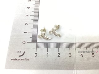 pendientes plata 925mm con piedra con circonita