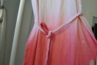 Vestido largo Lefties degradado rosa blanco T.M