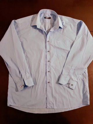 Camisa Vogue azul técnico talla XL