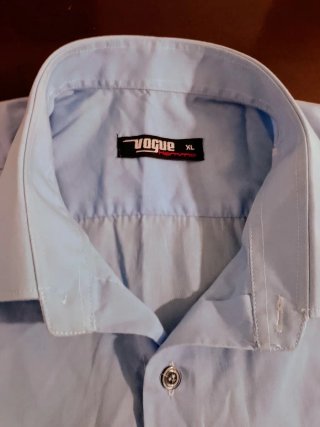 Camisa Vogue azul técnico talla XL