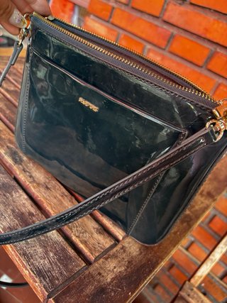 Bolso Parfois verde y dorado