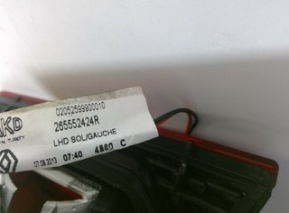 1379080 renault 265552424r piloto trasero clio iv