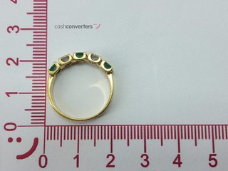 anillo oro 18k con piedra con circonita