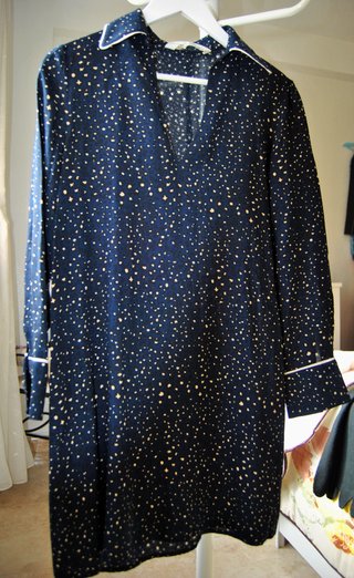 Vestido Zara mini estampado estrellas S