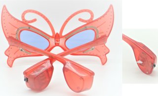 Gafas Mariposa LED Rojas Fiesta