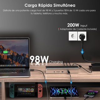 Dock 15 en 1 WAVLINK Thunderbolt 4
