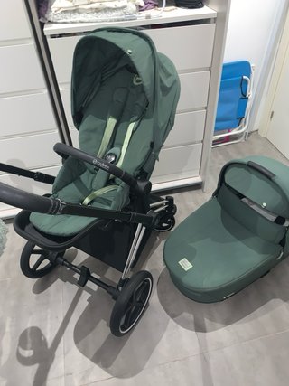 Cybex Priam: Capazo y Silla Paseo Verde