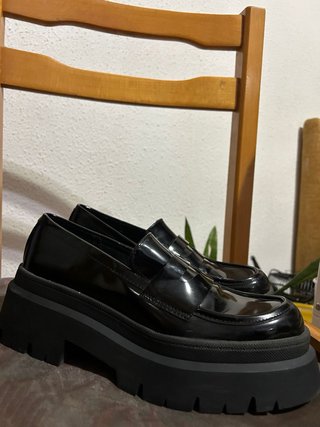 Zapatos Bershka negros plataforma