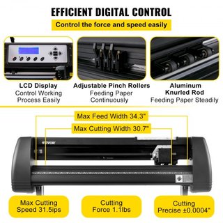 Máquina de Corte de Vinilo de 870 mm Plotter de Vinilo Software SignCut para Windows