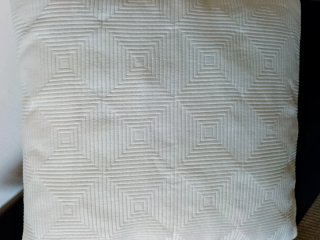 2X Cojines blancos en lino calidad