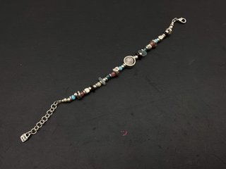 pulsera plata 925mm con piedra con nacar