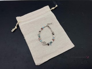 pulsera plata 925mm con piedra con nacar
