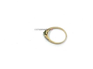 anillo oro 18k con piedra con circonita