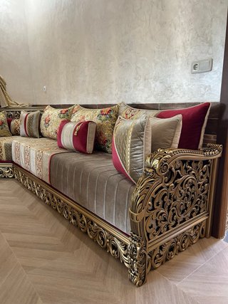 Salón Marroquí Sofá y Mesa