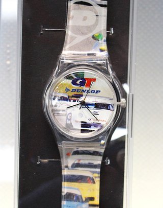 02. Reloj de pulsera publicidad Dunlop GT, Watch Log.