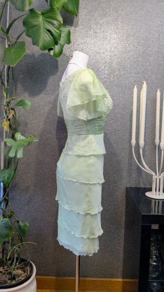 Vestido Pronovias Talla 40 Verde Fiesta