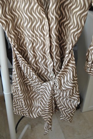 Vestido Zara camisero estampado talla XS