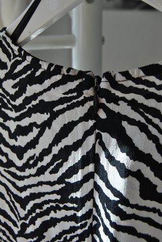 Vestido mini Zara estampado cebra
