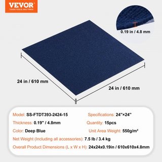 Piastrelle per moquette autoadesive, piastrelle quadrate da 24 x 24 pollici, piastrelle in moquette morbide e imbottite, facile installazione fai-da-te per camera da letto, soggiorno, interni ed esterni...