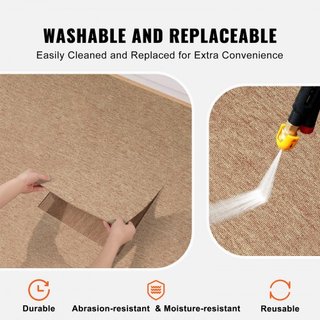 Losas di Tappeto Riutilizzabili, Quadrati di Tappeto 50x50cm con Imbottitura, Losas di Tappeto Morbide e Imbottiti, Installazione Facile DIY per Camera da Letto, Soggiorno, Interno ed Esterno