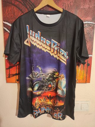 Camiseta Judas Priest Painkiller Heavy Metal L