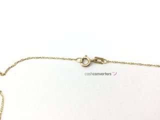 collar oro 18k con piedra con circonita 23cm