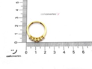sortija oro 18k con piedra con diamante