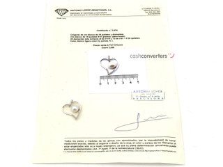 colgante oro 18k con piedra con diamante