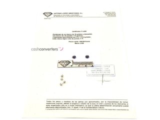 pendientes oro 18k con piedra con diamante