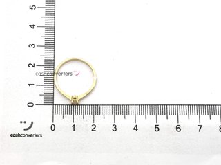 sortija oro 18k con piedra con diamante t. 15 (17,52 mm)