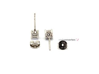 pendientes oro 18k con piedra con circonita