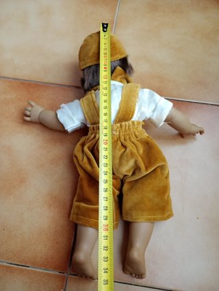Muñeco vintage de terciopelo