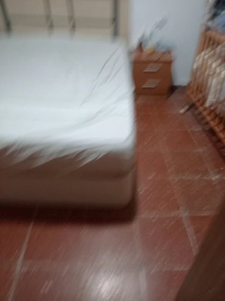Canapé de tela y madera