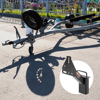 Soporte para Neumático de Repuesto, Montaje de Neumático de Repuesto para Remolque, Capacidad de 160 lbs, Accesorios para Remolques Utilitarios que se Ajustan a la Mayoría de las Ruedas de 4, 5, 6...