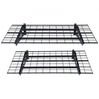 Estantería de Almacenamiento de Garaje, Paquete de 2, Estantes de Garaje de 4 x 2 pies de Alta Resistencia Montados en la Pared, Capacidad de Carga de 500 lbs (Total) Estantes Flotantes de Almacen...