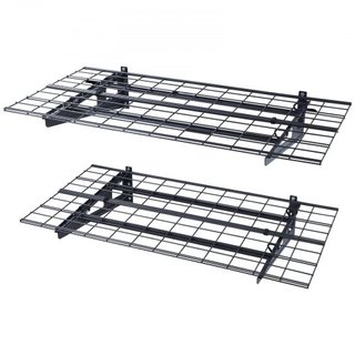 Estantería de Almacenamiento de Garaje, Paquete de 2, Estantes de Garaje de 4 x 2 pies de Alta Resistencia Montados en la Pared, Capacidad de Carga de 500 lbs (Total) Estantes Flotantes de Almacen...