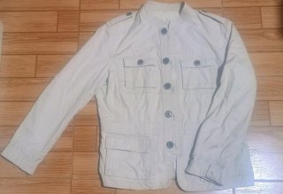 Chaqueta safari entretiempo beige Sin etiquetas
